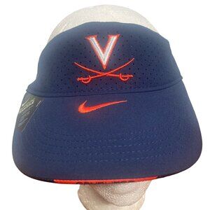 Nike Virginia Cavaliers Dri Fit Visor Adjustable Navy Blue University of VA